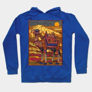 Beautiful decorated rajasthani cultural camel Hoodie